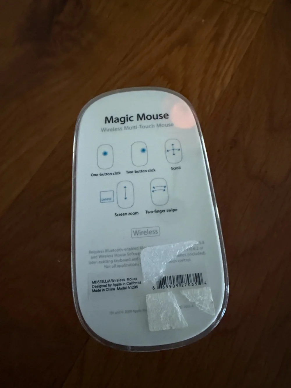 Apple Magic Mouse Bluetooth Wireless Computer Mouse A1296 (In Box)
